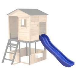 Toboggan de jeu bleu 175x38x23 cm polypropylène 