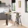 Pieds de table de bar en acier naturel, 2 pièces, 40 x (100-101) cm 