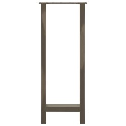 Pieds de table de bar en acier naturel, 2 pièces, 40 x (100-101) cm 