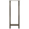 Pieds de table de bar en acier naturel, 2 pièces, 40 x (100-101) cm 