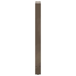 Pieds de table de bar en acier naturel, 2 pièces, 40 x (100-101) cm 