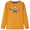 T-shirt enfants à manches longues ocre foncé 140 