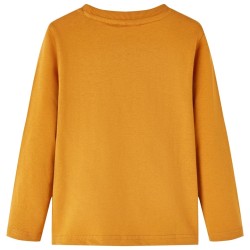 T-shirt enfants à manches longues ocre foncé 140 