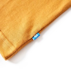 T-shirt enfants à manches longues ocre foncé 140 