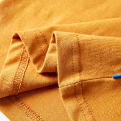 T-shirt enfants à manches longues ocre foncé 140 