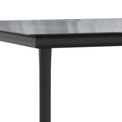 Ensemble à manger de jardin avec coussins 3 pcs Noir 