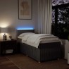 Sommier à lattes de lit avec matelas Taupe 90x190 cm Tissu 