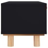 Table basse Noir 80x40x30 cm Bois d'ingénierie et pin massif 