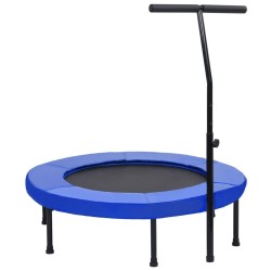 Trampoline de fitness avec poignée et coussin de sécurité 102cm 