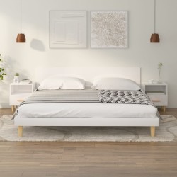 Tables de chevet 2 pcs blanc brillant 40x35x47 cm 