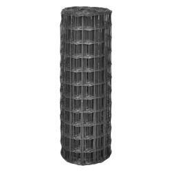 Clôture Euro Acier 10 x 1,5 m Gris 