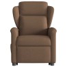 Fauteuil inclinable de massage électrique Marron Tissu 