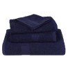 Serviettes d'invité 10 pcs bleu marine 30x50 cm 100% coton 