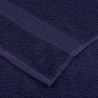 Serviettes d'invité 10 pcs bleu marine 30x50 cm 100% coton 