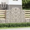 Panier de gabions arqué 200x30x160/180 cm Fer galvanisé 