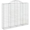Panier de gabions arqué 200x30x160/180 cm Fer galvanisé 