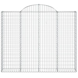 Panier de gabions arqué 200x30x160/180 cm Fer galvanisé 