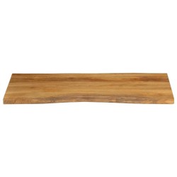 Dessus de table 120x60x3,8 cm bord vivant bois massif manguier 