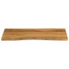 Dessus de table 120x60x3,8 cm bord vivant bois massif manguier 