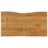 Dessus de table 120x60x3,8 cm bord vivant bois massif manguier 