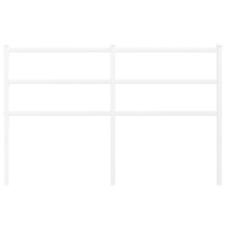 Tête de lit métal blanc 140 cm 