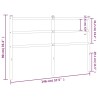 Tête de lit métal blanc 140 cm 
