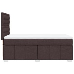 Sommier à lattes de lit avec matelas Marron foncé 80x200 cm 