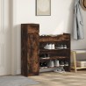 Armoire à chaussures chêne fumé bois d'ingénierie 