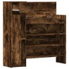 Armoire à chaussures chêne fumé bois d'ingénierie 