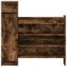 Armoire à chaussures chêne fumé bois d'ingénierie 