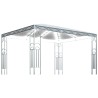 Tonnelle avec guirlande lumineuse à LED 400x300 cm Crème 