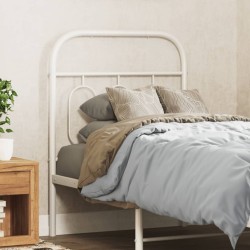Tête de lit métal blanc 75 cm 