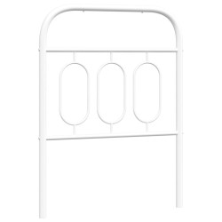 Tête de lit métal blanc 75 cm 