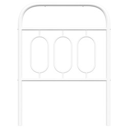 Tête de lit métal blanc 75 cm 