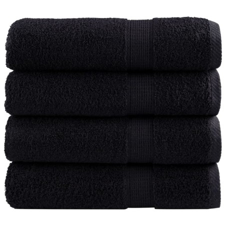 Essuie-mains de qualité supérieure SOLUND 4 pcs noir 600 g/m² 