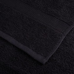 Essuie-mains de qualité supérieure SOLUND 4 pcs noir 600 g/m² 