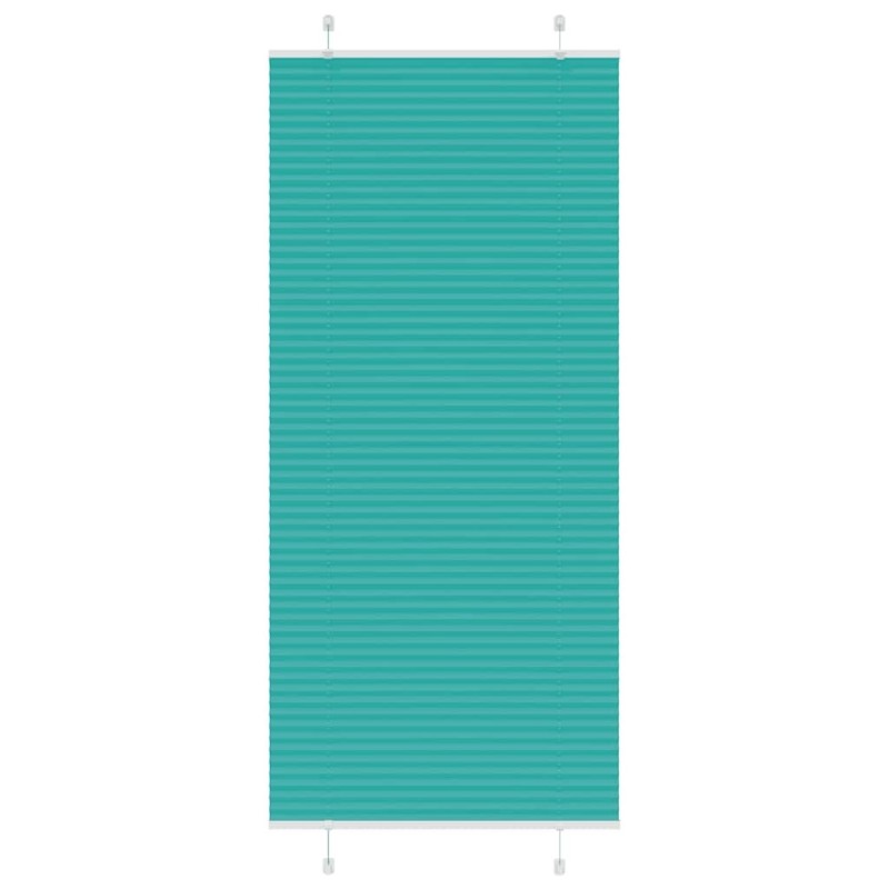 Store plissé vert pétrole 95x200 cm largeur du tissu 94,4 cm 