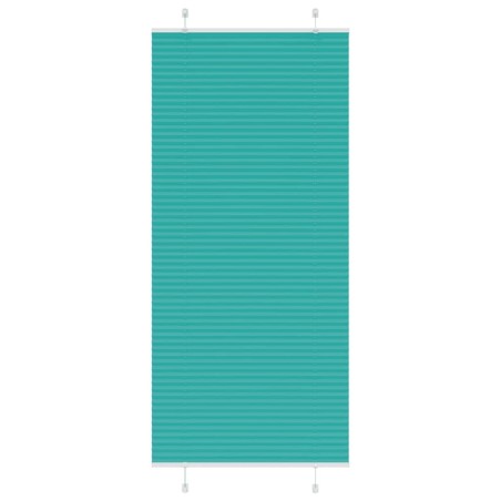 Store plissé vert pétrole 95x200 cm largeur du tissu 94,4 cm 