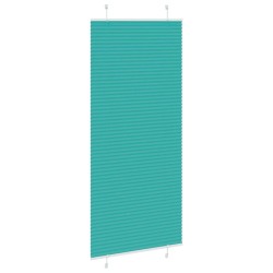 Store plissé vert pétrole 95x200 cm largeur du tissu 94,4 cm 