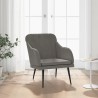 Fauteuil Gris foncé 63x76x80 cm Velours 