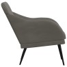 Fauteuil Gris foncé 63x76x80 cm Velours 