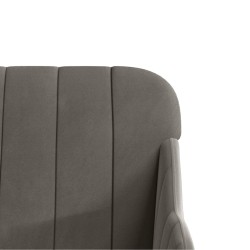Fauteuil Gris foncé 63x76x80 cm Velours 