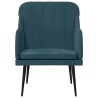 Fauteuil Bleu 63x76x80 cm Velours 