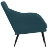 Fauteuil Bleu 63x76x80 cm Velours 