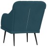 Fauteuil Bleu 63x76x80 cm Velours 