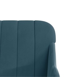 Fauteuil Bleu 63x76x80 cm Velours 