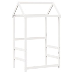 Ensemble de lit de jour et de banc avec toit sans matelas blanc 
