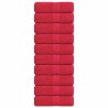 Serviettes d'invité 10 pcs rouge 30x50 cm 360 g/m² 100% coton 