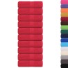 Serviettes d'invité 10 pcs rouge 30x50 cm 360 g/m² 100% coton 