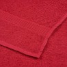 Serviettes d'invité 10 pcs rouge 30x50 cm 360 g/m² 100% coton 